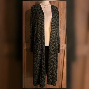 LULAROE • Sarah Maxi Cardigan XL (fits 14-18)